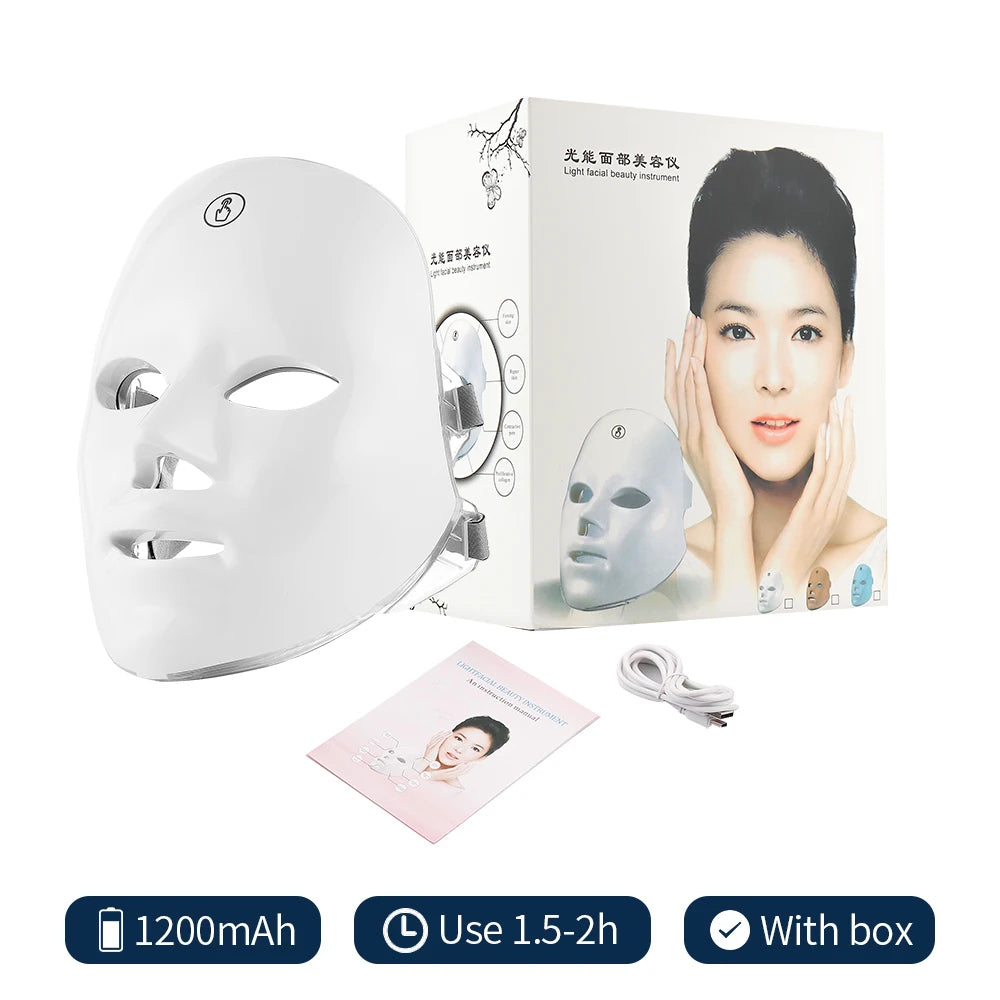 Sam Bam 7-Color LED Photon Facial Mask – Ultimate Skin Rejuvenation