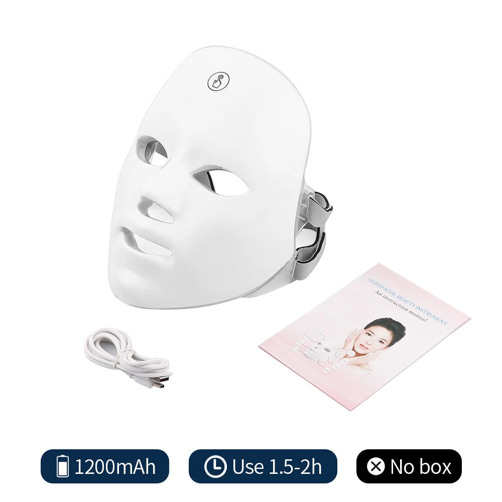 Sam Bam 7-Color LED Photon Facial Mask – Ultimate Skin Rejuvenation