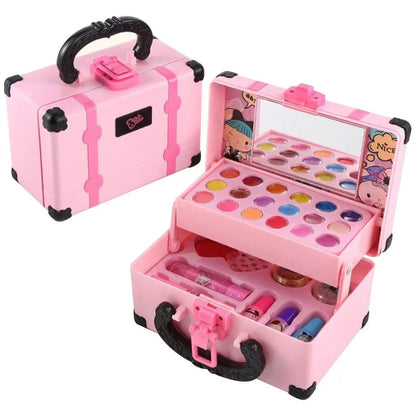 Sam Bam Kids’ Princess Makeup Playset – Safe & Washable Pretend Cosmetics Kit Girl Toy Play Set Lipstick Eye Shadow Safety Nontoxic Kit Toy Kid