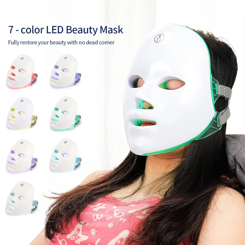 Sam Bam 7-Color LED Photon Facial Mask – Ultimate Skin Rejuvenation