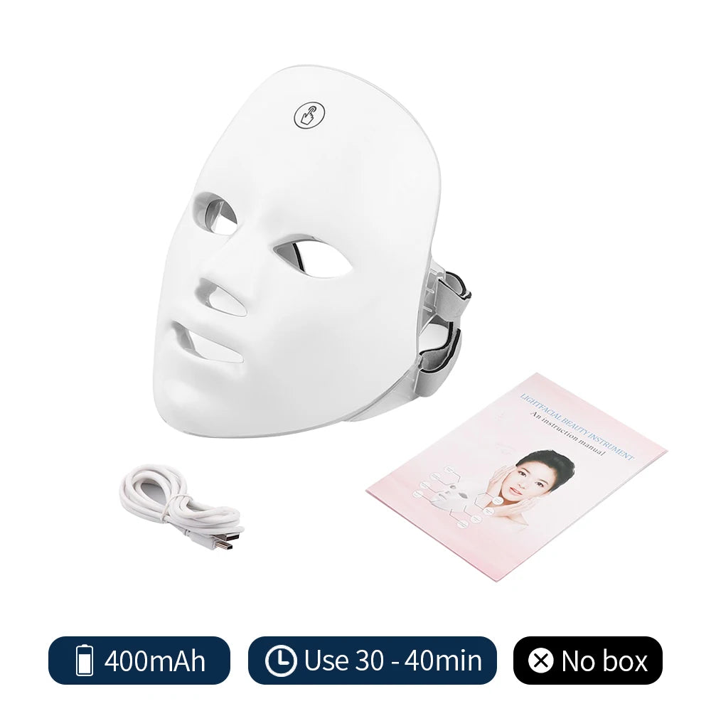 Sam Bam 7-Color LED Photon Facial Mask – Ultimate Skin Rejuvenation